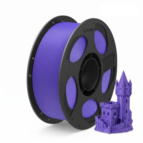 JOYBUY x ANYCUBIC PLA Basic Printing Filament, 1kg Spool, 1.75mm Diameter, ±0.02mm Tolerance - Purple