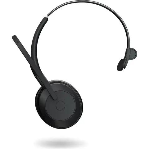 Jabra Evolve2 55 - schnurloses Mono-Headset Air Comfort - Mikrofone mit Geräuschunterdrückung und ANC - für MS Teams Zertifiziert, mit Anderen Plattformen kompatibel - Schwarz