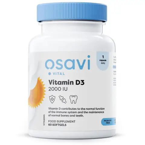 Osavi Vitamin D3, 2000IU - 60 Softgels
