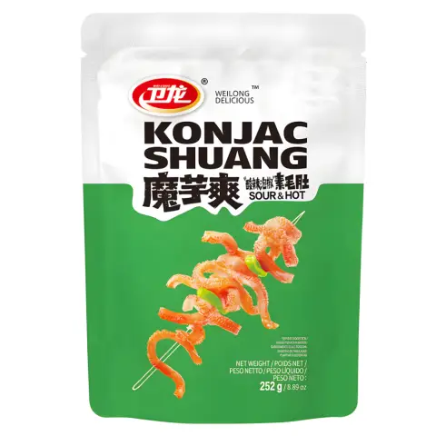 WL Konjac Strips-Hot & Sour 衛龍魔芋爽-酸辣252g