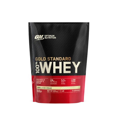 Body&Fit GOLD STANDARD 100% WHEY PROTEIN *Vanilla Ice Cream / 10% Discount 465 grams (15 Servings)