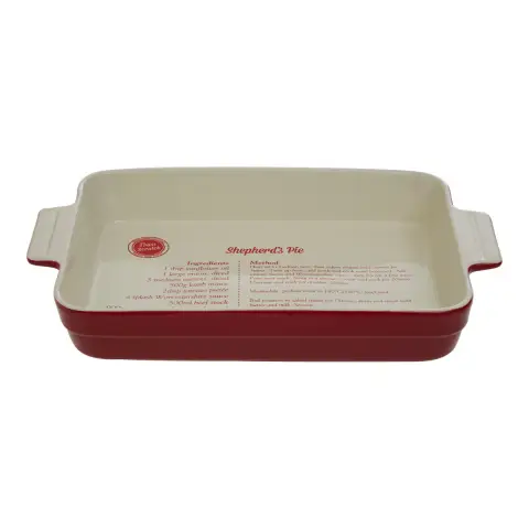 From Scratch Red Stoneware 3300ml Oven Dish