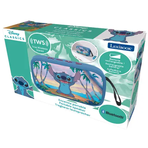 disney Lilo & Stitch - Portable Bluetooth Wireless Speaker - Blue
