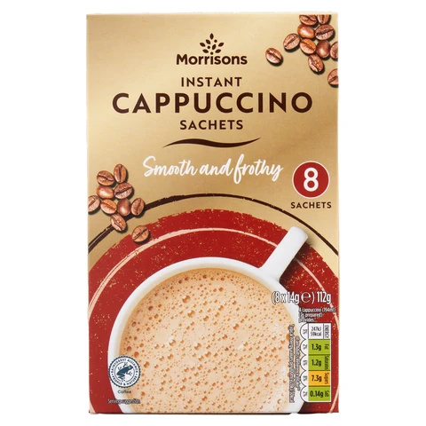 Morrisons classic Instant Cappucino Sachets 8 X 14g