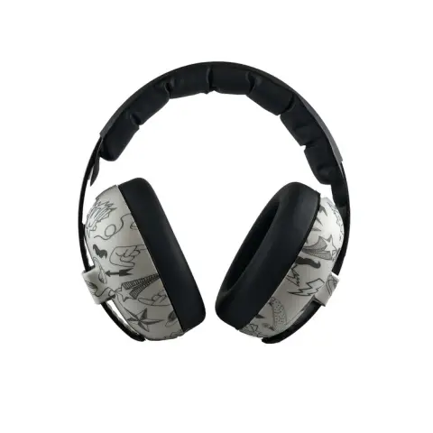 Baby Banz Bubzee Baby Earmuffs 0-2 years Petal Graffiti