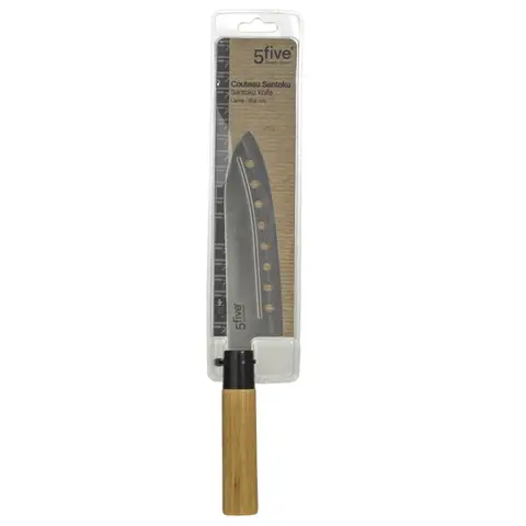 5five Couteau Santoku en bambou