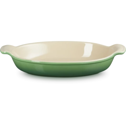 Le Creuset Auflaufform Tradition oval 28 cm Bamboo Green