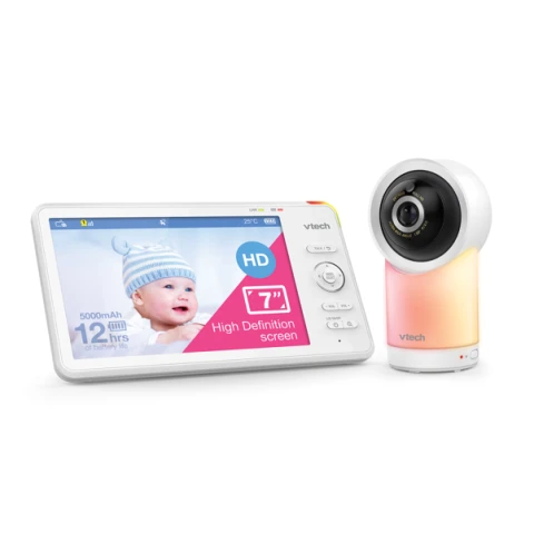 VTech RM7766 HD Smart Pan And Tilt Smart Baby Monitor  7" White