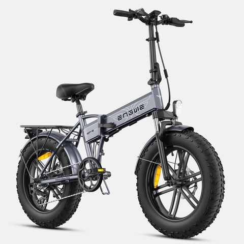 ENGWE EP-2 Boost elektrische, opvouwbare fiets, 48 V 13 Ah uitneembare accu, tot 120 km bereik, 20 x 4,0 inch fat tires, 7 versnellingen voor elk terrein - grijs
