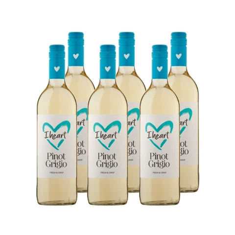 I Heart Wines Pinot grigio 6 x 75cl