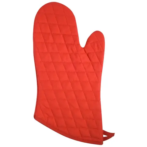 Dexam Single Oven Glove Love Colour 100% Cotton Scarlet Red
