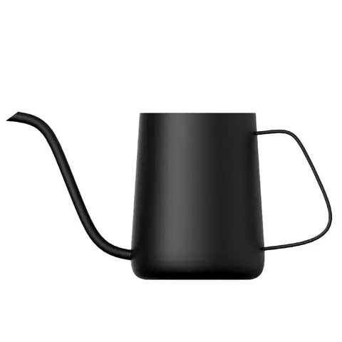 ochama×J.ZAO Pour Over Coffee Kettle - 304 Stainless Steel Kettle with Gooseneck Spout, Cylindrical Body, Coffee Pot【350 ml】 350 ml, Starlight Black