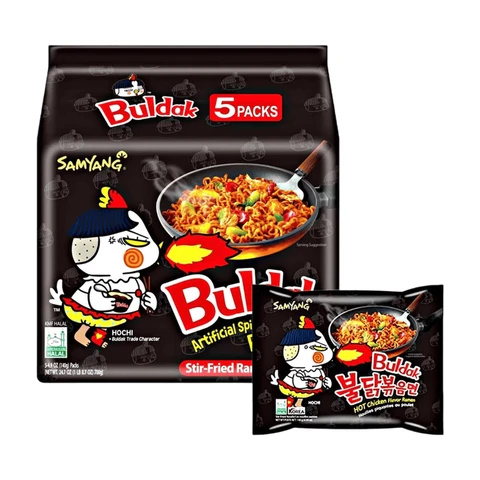 Samyang Buldak Hot Chicken Ramen Original 5 Pack 140g