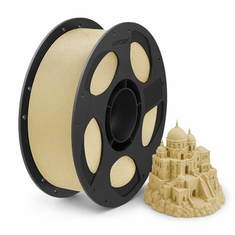 JOYBUY x ANYCUBIC PLA Basic Printing Filament, 1kg Spool, 1.75mm Diameter, ±0.02mm Tolerance - Beige