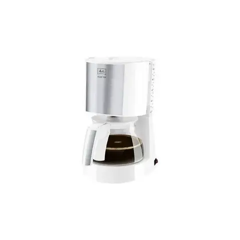 Melitta 1017-03 Enjoy Top Glass Cafetière filtre - Blanc / Acier inoxydable