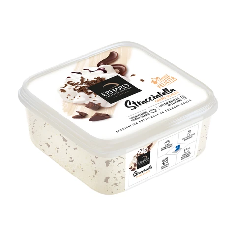 ERHARD Crème glacée Stracciatella 450g