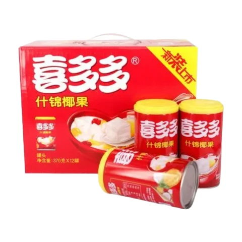 Xi Duo Duo Nata de Coco in Cans 370g Full Carton