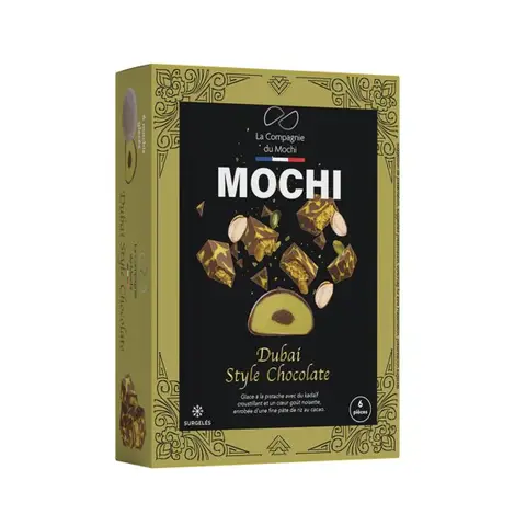 LA COMPAGNIE DU MOCHI Mochi Glacé Dubai Style Chocolat Pistache x6 198g