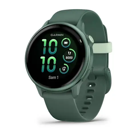 Garmin Vivoactive 6 GPS, Vert jaspe, Boîtier vert jaspe