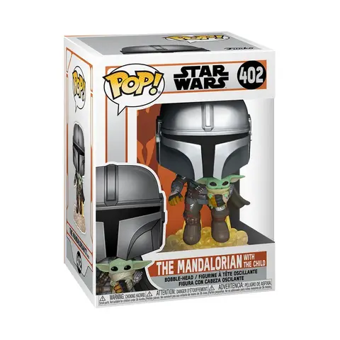 Funko POP! Vinyl Star Wars: The Mandalorian Flying with Jet Pack