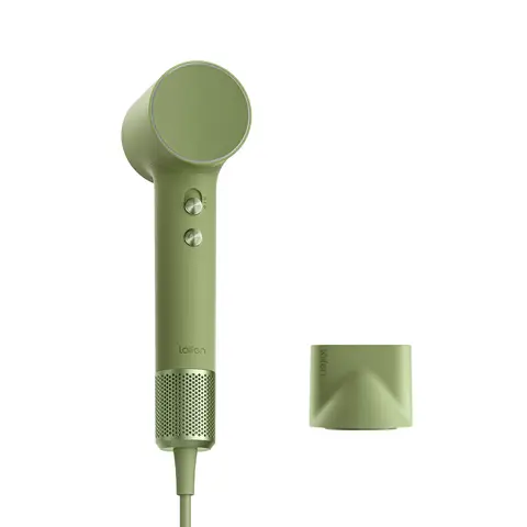 Laifen Mini-Haartrockner, Negativ-Ionen-Haartrockner mit bürstenlosem Motor (110.000 U/min), schnelltrocknend, leiser Reisetrockner (Grien)