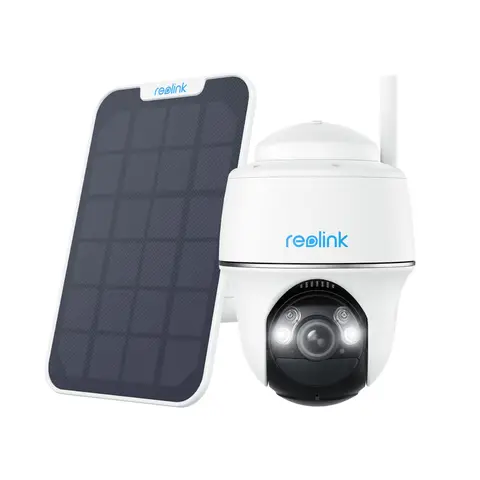 REOLINK B430 Pack Solaire – Caméra de Surveillance Extérieure – 3K 5MP – Blanc