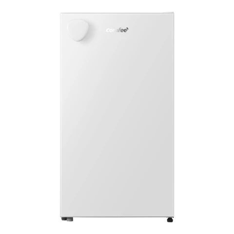 Comfee' RCD92WH2EUY(E) 88 L Unterbaufridge, Kühlbox, Abnehmbarer Griff, Weiß | Einstellbares Thermostat, Wechselbare Tür, Herausnehmbare Glasablagen, Innenbeleuchtung, Für Büros, Schlafzimmer oder Studio-Wohnungen [Energieklasse E]