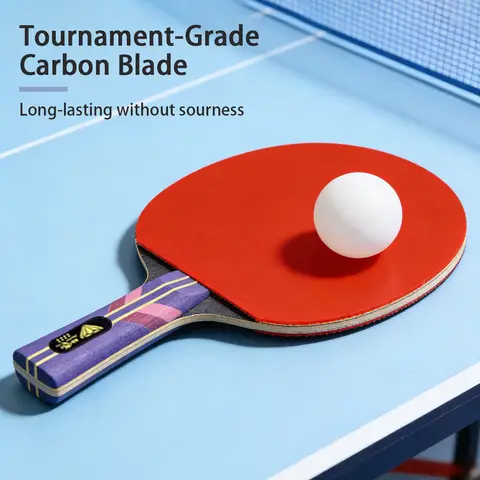 Double Fish Diamond Series 8-Star Professional Table Tennis Racket Shakehand Single Paddle