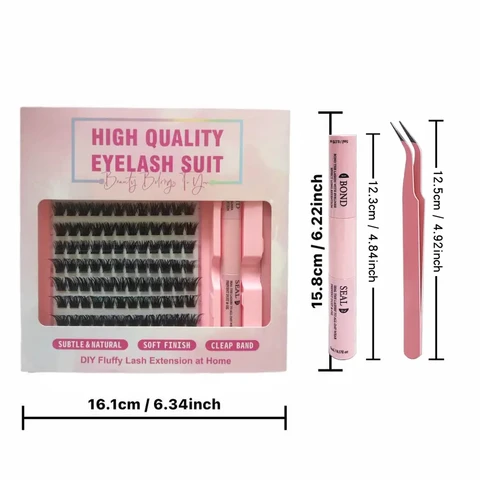 MeoMagic accessoires voor wimperextensions 10 rijen 20 11 (pincet en lijm inbegrepen)