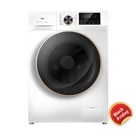 TCL Waschtrockner, 10 kg/6 kg, mit Smart DD Motor, Bakterienabwehrendes System, Dampfwaschen, Waschen & Trocknen 60 Min., Schnellwaschen 15 Min., Kindersicherung, Endzeitvorwahl, 10 Jahre Motorgarantie CP1210WA0  [Energieeffizienzklasse A/E]