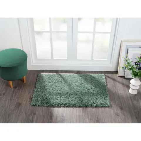 My Flair Teppich "My Shaggy" rechteckig hellgrün 90 x 60 cm
