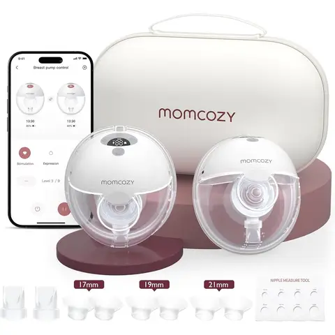 Momcozy M5 Breast Pump - Double Pack-Gray
