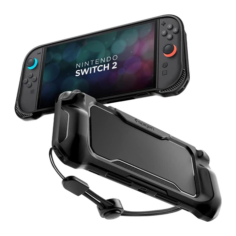 Spigen Rugged Armor Hülle für Nintendo Switch 2 - Matt Schwarz