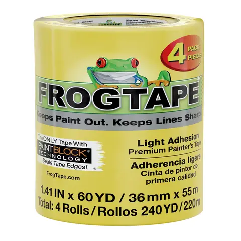 FrogTape Delicate Surface Painters Masking Tape 36mm x 55m (4 Pack)