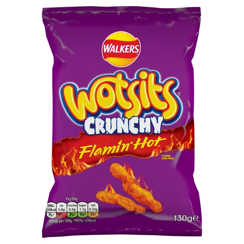 Wotsits Crunchy Extra Flamin' Hot 130g