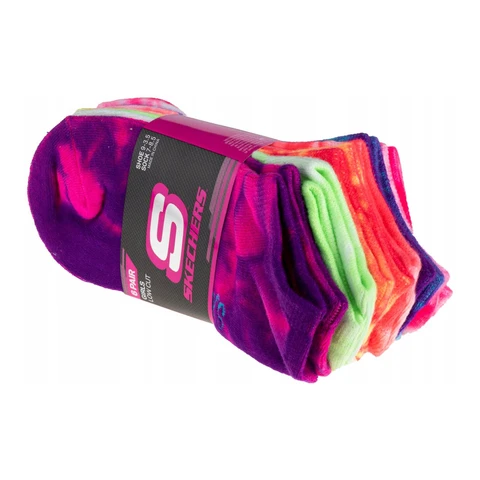Skechers Socken 6er-Pack Mädchen Non-Terry Tie-Dye Socken Mehrfarbig 27,5-35,5