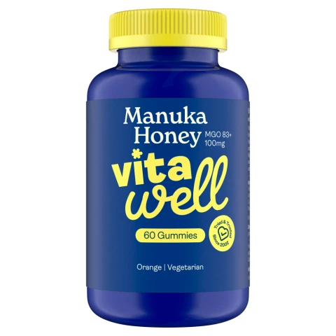 Vitawell 60 Manuka Honey Orange Gummies