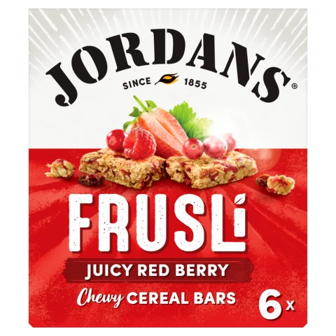 Jordans Frusli Juicy Red Berries 6 x 30G
