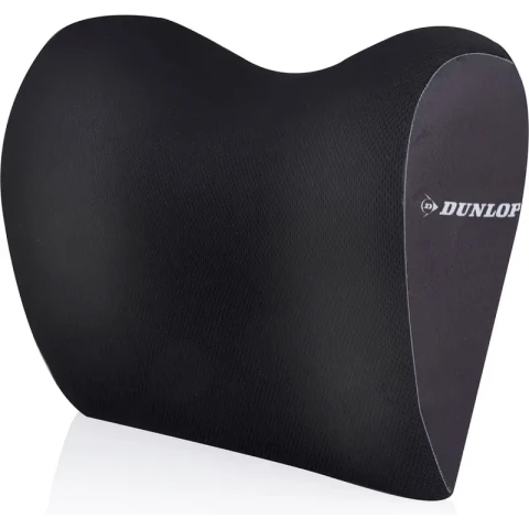 Dunlop Nekkussen voor Autostoel 100% Traagschuim Universele Pasvorm 23 x 10 x 20 cm Zwart