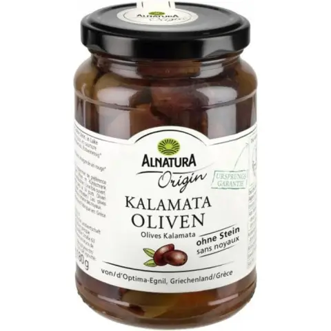 Alnatura Bio Kalamata Oliven ohne Stein 350 g