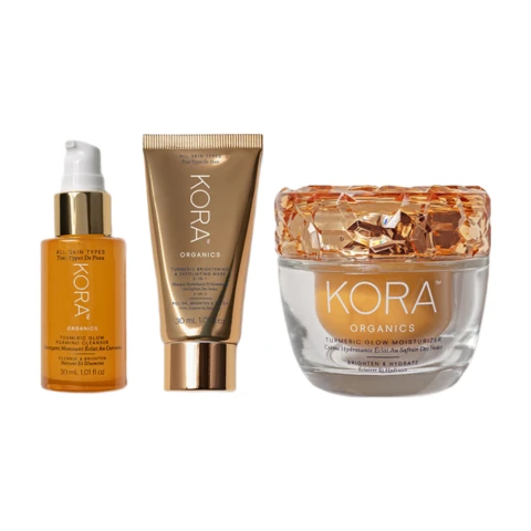 KORA Organics Turmeric Brightening Trio Gift Box