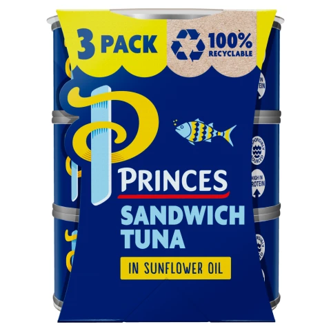 Princes Sandwich Tuna In Sunflower Oil 3 x 140g