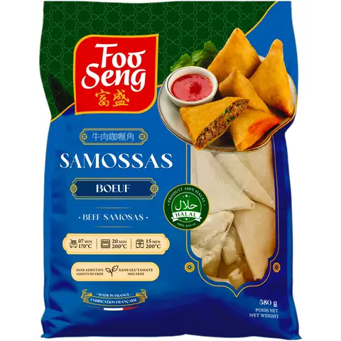 Foo Seng Samoussas au bœuf halal - 580 g