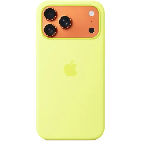 Apple iPhone 17 Pro Max Silicone Case with MagSafe – Neon Yellow
