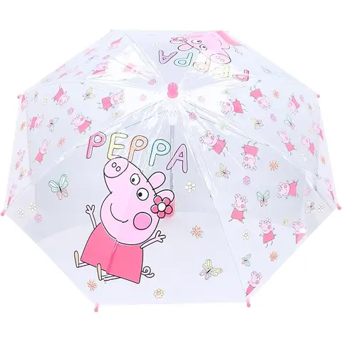 VADOBAG Rainy days Parapluie transparent Peppa Pig