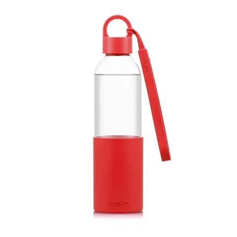 BODUM MELIOR Glas-Wasserflasche 0,5L - Rot