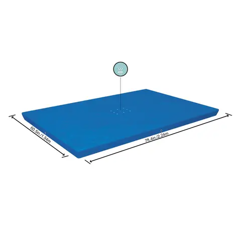 Bestway®  7'3" x 59"/2.21m x 1.50m Rectangle Pool Cover