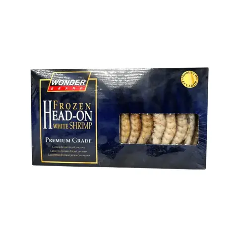 Wonder 20/30 Raw Head-On Shell-On Vannamei IQF Prawn 1kg