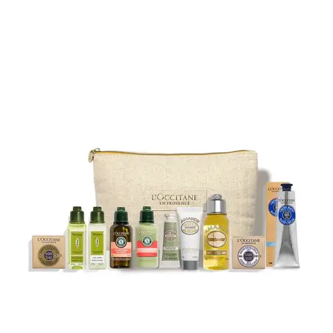 L'Occitane Provence Sterrenbox 410ml (handcrème 75 ml + zeep 50 g + badolie 75 ml + handcrème 10 ml + melkconcentraat 20 ml + shampoo 35 ml + conditioner 35 ml + bodylotion 30 ml + douche-gel 30 ml + zeep 50 g + waszak (1 stuk))