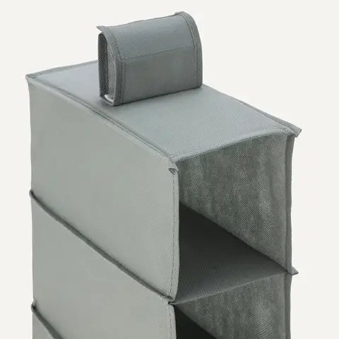 ANQI 8-Tier Hanging Closet Shelf Shoe Organizer, 11.5 x 41 x 5.5 in, Dark Grey